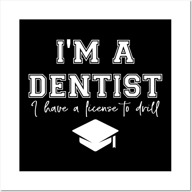A DDS Funny Dentist Dental Student Humor Graduation Wall Art by GloriaArts⭐⭐⭐⭐⭐